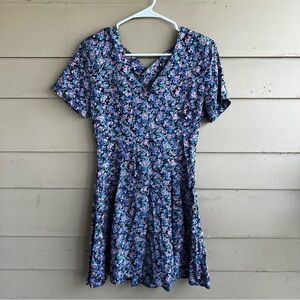 Vintage 90's Floral Mini Dress - SZ 5/6